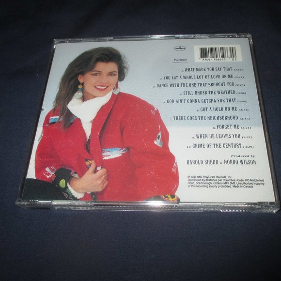 Shania Twain (self titled album) (CD, Polygram Records, 1993) - Picture 3 of 3